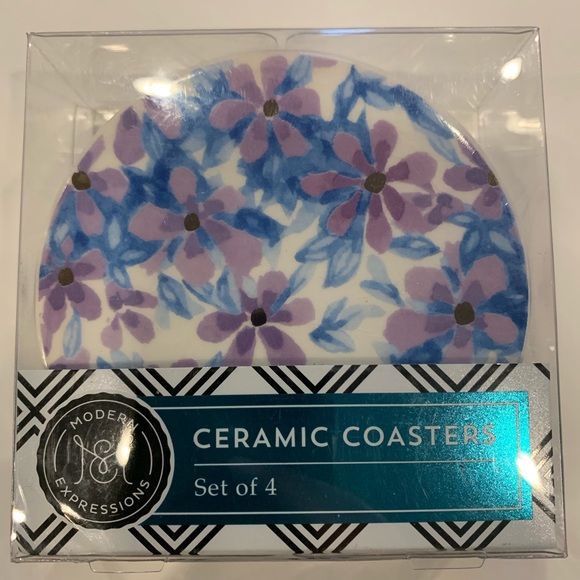 Ceramic Coasters Set of 4 - Picture 1 of 4